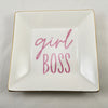 Girl Boss Jewelry Trinket Key Dish Tray