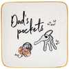 Dad's Pockets Change Keys Trinket Jewelry Key Dish Tray