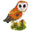 Owl Trinket Jewelry Box Ring Holder Sparkling Rhinestones