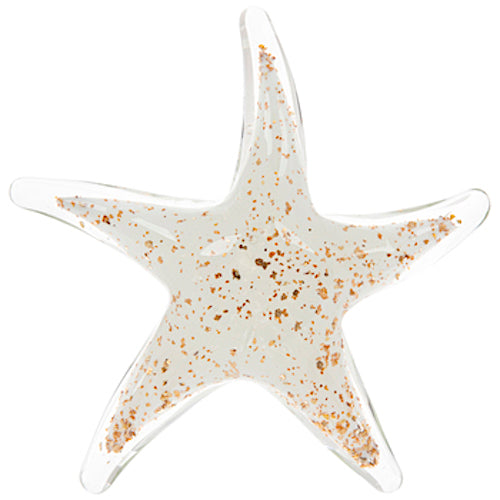 White Gold Copper Starfish Figurine
