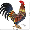 Rooster Decor Garden Statue Chicken Yard Lawn Art Sculpture Outdoor