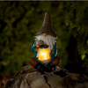 Gnome Firefly Jar Solar Powered LED Outdoor Decor Garden Light
